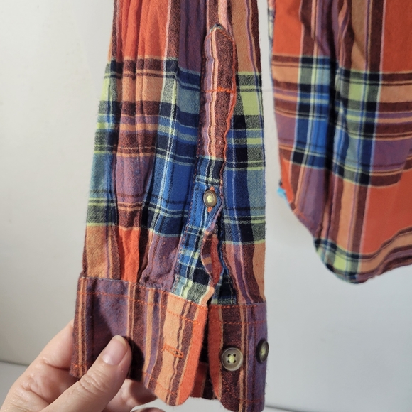 Mens Washed, Stoned and Beaten LS Button front Shirt 100% cotton Size M - Picture 9 of 11